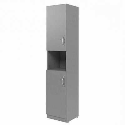 Simple SR-5U.4 L (Серый) Шкаф колонка с 2-мя глухими малыми дверьми