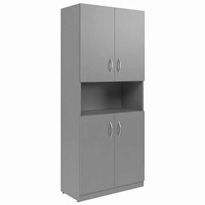 Simple SR-5W.4 (Серый) Шкаф с 2-мя комплектами глухих малых дверей