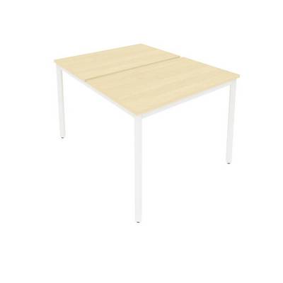 Slim System С.СП-3.2 (Клен/Белый) Рабочая станция на металлокаркасе