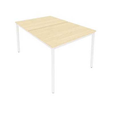 Slim System С.СП-3.3 (Клен/Белый) Рабочая станция на металлокаркасе