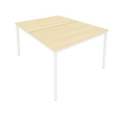 Slim System С.СП-4.3 (Клен/Белый) Рабочая станция на металлокаркасе