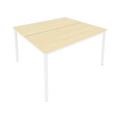 Slim System С.СП-5.2 (Клен/Белый) Рабочая станция на металлокаркасе
