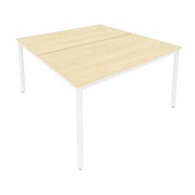 Slim System С.СП-5.3 (Клен/Белый) Рабочая станция на металлокаркасе