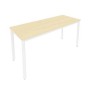 Slim System С.СП-6.1 (Клен/Белый) Стол письменный на металлокаркасе