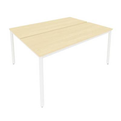 Slim System С.СП-6.2 (Клен/Белый) Рабочая станция на металлокаркасе