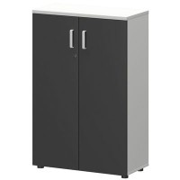 Смарт СМШ-38Д Тип1 (Белый/Графит) Шкаф закрытый