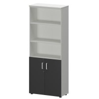 Смарт СМШ-58Д2 Тип1 (Белый/Графит) Шкаф с низкими дверьми