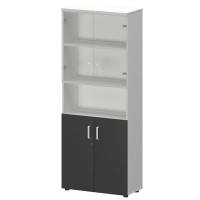 Смарт СМШ-58Д2С2 Тип1 (Белый/Графит) Шкаф с нишей