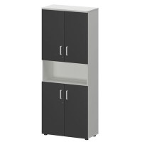Смарт СМШ-58Д4 Тип1 (Белый/Графит) Шкаф с нишей