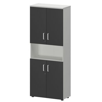 Смарт СМШ-58Д4 Тип1 (Белый/Графит) Шкаф с нишей