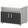 Смарт СМТ-2ДН Тип1 (Белый/Графит) Тумба под МФУ