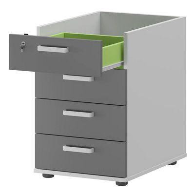 Смарт СМТ-4П (Белый/Графит) Тумба приставная