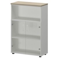 Смарт СМШ-38С2 (Белый/Кронберг) Шкаф со стеклом