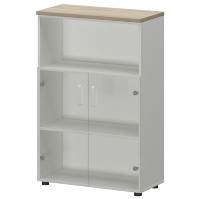 Смарт СМШ-38С2 (Белый/Кронберг) Шкаф со стеклом