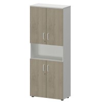 Смарт СМШ-58Д4 Тип1 (Белый/Кронберг) Шкаф с нишей