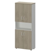 Смарт СМШ-58Д4 Тип2 (Белый/Кронберг) Шкаф с нишей