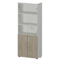 Смарт СМШ-58ДС Тип1 (Белый/Кронберг) Шкаф со стеклом