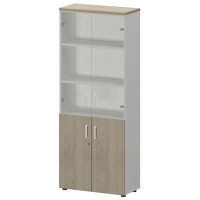 Смарт СМШ-58ДС Тип2 (Белый/Кронберг) Шкаф со стеклом