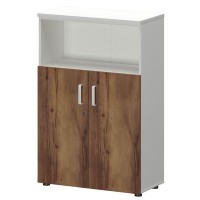 Смарт СМШ-38Д2 Тип1 (Белый/Таксония) Шкаф с низкими дверьми