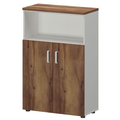 Смарт СМШ-38Д2 Тип2 (Белый/Таксония) Шкаф с низкими дверьми