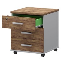 Смарт СМТ-3П Тип2 (Белый/Таксония) Тумба подкатная