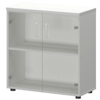 Смарт СМШ-28С2 (Белый) Шкаф со стеклом