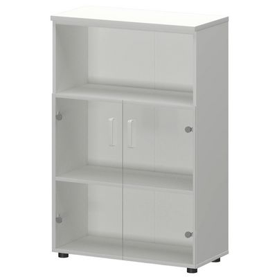 Смарт СМШ-38С2 (Белый) Шкаф со стеклом