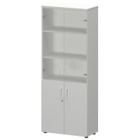 Смарт СМШ-58ДС (Белый) Шкаф со стеклом