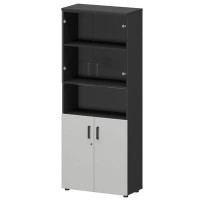 Смарт СМШ-58Д2С2 Тип1 (Графит/Белый) Шкаф с нишей