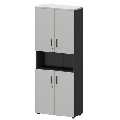 Смарт СМШ-58Д4 Тип2 (Графит/Белый) Шкаф с нишей