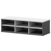 Смарт СМТ-12НВ.18 Тип2 (Графит/Белый) Надставка на тумбу-купе