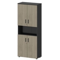 Смарт СМШ-58Д4 Тип1 (Графит/Кронберг) Шкаф с нишей