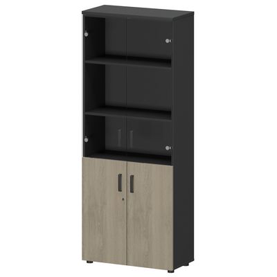 Смарт СМШ-58ДС Тип1 (Графит/Кронберг) Шкаф со стеклом