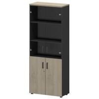 Смарт СМШ-58ДС Тип2 (Графит/Кронберг) Шкаф со стеклом