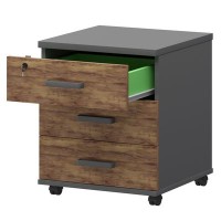 Смарт СМТ-3П Тип1 (Графит/Таксония) Тумба подкатная