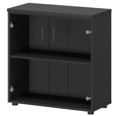 Смарт СМШ-28С2 (Графит) Шкаф со стеклом