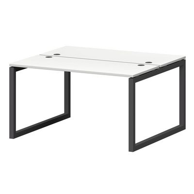 Смарт СМС2-О-10К.120Пр.50 (Белый/Антрацит) Рабочая станция на О-образном м/к