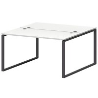 Смарт СМС2-О-10К.149Пр25 (Белый/Антрацит) Рабочая станция на О-образном м/к