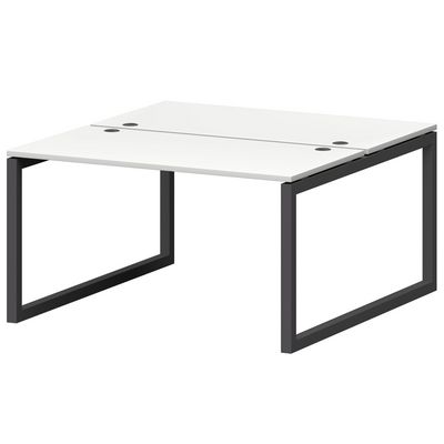 Смарт СМС2-О-10К.149Пр.50 (Белый/Антрацит) Рабочая станция на О-образном м/к