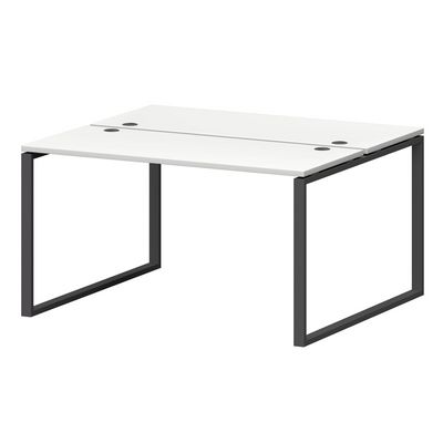 Смарт СМС2-О-16К.120Пр25 (Белый/Антрацит) Рабочая станция на О-образном м/к