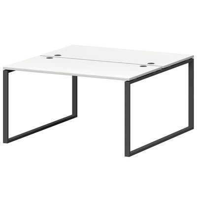 Смарт СМС2-О-16К.149Пр25 (Белый/Антрацит) Рабочая станция на О-образном м/к