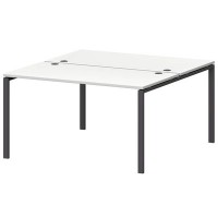 Смарт СМС2-П-10К.149Пр25 (Белый/Антрацит) Рабочая станция на П-образном м/к