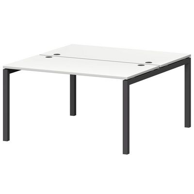 Смарт СМС2-П-12К.149Пр.50 (Белый/Антрацит) Рабочая станция на П-образном м/к