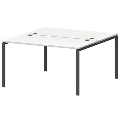 Смарт СМС2-П-14К.149Пр25 (Белый/Антрацит) Рабочая станция на П-образном м/к