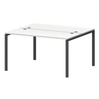 Смарт СМС2-П-18К.120Пр25 (Белый/Антрацит) Рабочая станция на П-образном м/к