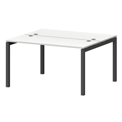 Смарт СМС2-П-18К.120Пр.50 (Белый/Антрацит) Рабочая станция на П-образном м/к