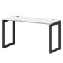 Смарт СМС25-О-14К.60.Пр50 (Белый/Антрацит) Стол рабочий на О-образном м/к