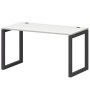 Смарт СМС25-О-16К.73.Пр50 (Белый/Антрацит) Стол рабочий на О-образном м/к