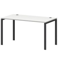 Смарт СМС25-П-16К.73.Пр25 (Белый/Антрацит) Стол рабочий на П-образном м/к
