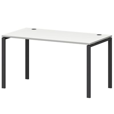Смарт СMС25-П-18К.73.Пр25 (Белый/Антрацит) Стол рабочий на П-образном м/к